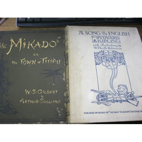 354 - A Song of the English by Rudyard Kipling, with illustrations by Heath Robinson and the score for The... 