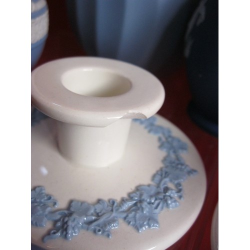 26 - A selection of Wedgwood to include a boxed Christmas egg ,Christening spoon ,bells , 4 inch Plaques ... 