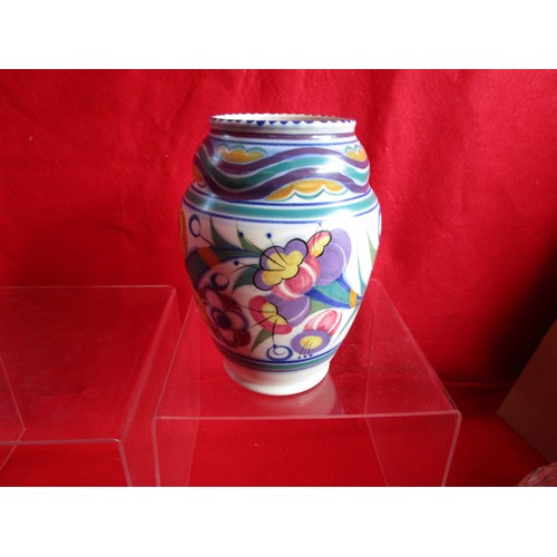 45 - Poole Pottery YO Fuchsia Pattern shape 439 .
8 inches tall