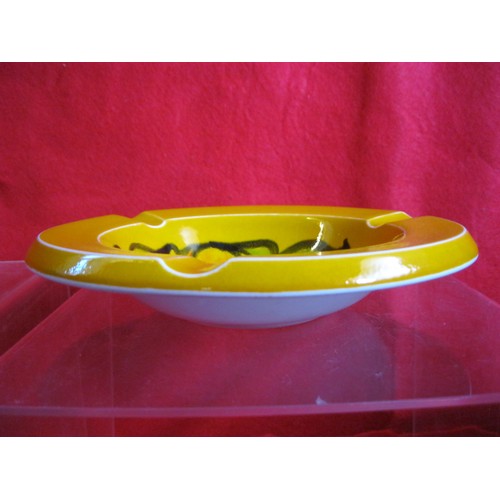 91 - A Poole pottery Delphis Ashtray 7 inches in mint condition.