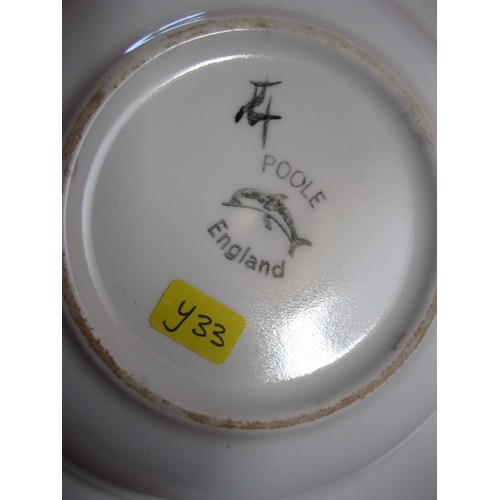 91 - A Poole pottery Delphis Ashtray 7 inches in mint condition.