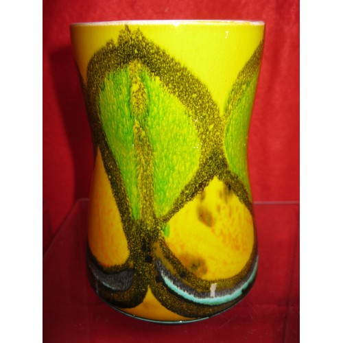 90 - Poole Pottery Dephis shape 83 hand thrown vase in mint condition