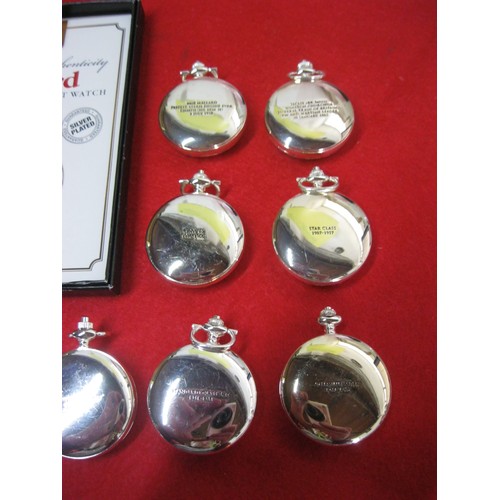 253 - 8 Glory of Steam pocket watches with certificates