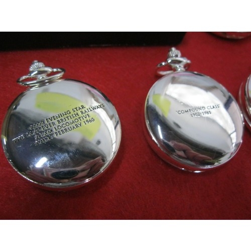 253 - 8 Glory of Steam pocket watches with certificates