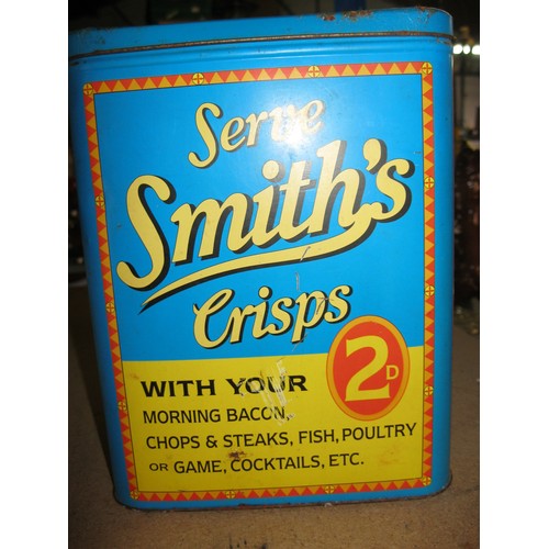 21 - A vintage Smiths Crisps promotional tin in very good order