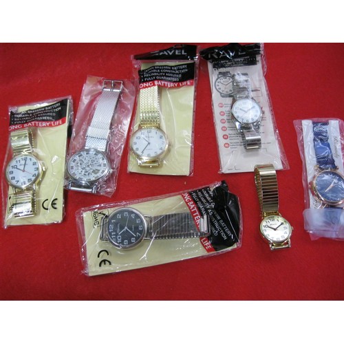 344 - Seven New watches, all in working order