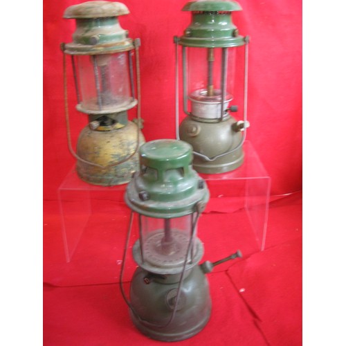 217 - 3 vintage Tilley lamps