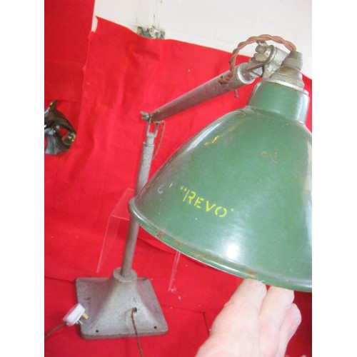 178 - A vintage Revo engineers lamp in working order