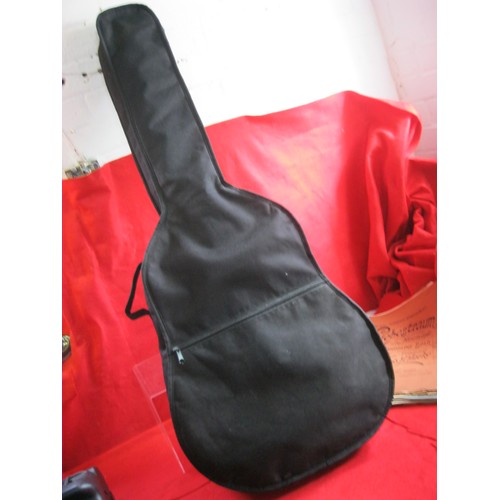 216 - An as-new Brunswick Guitar model number FWRED in original carry bag