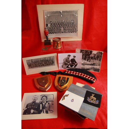 202 - A collection of militaria owned by Sgt.Mjr. John Stokes, mostly relating to the Warwickshire Regimen... 