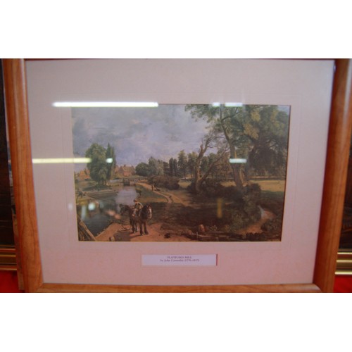 5 - Selection of artwork, including an oil of Swanage