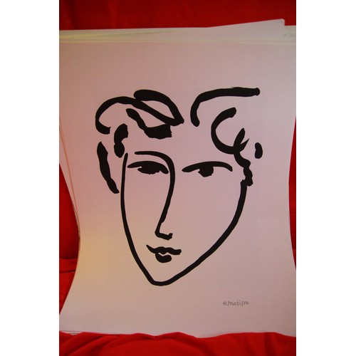 1 - A large selection of prints of the works of Matisse, plus a book on Matisse