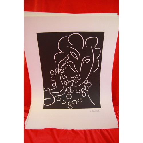 1 - A large selection of prints of the works of Matisse, plus a book on Matisse