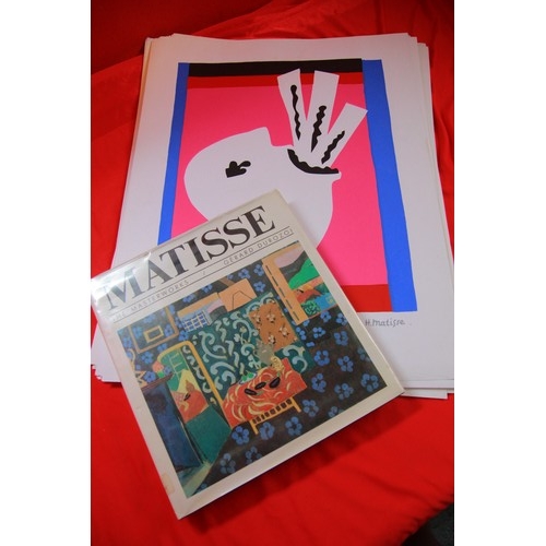 1 - A large selection of prints of the works of Matisse, plus a book on Matisse