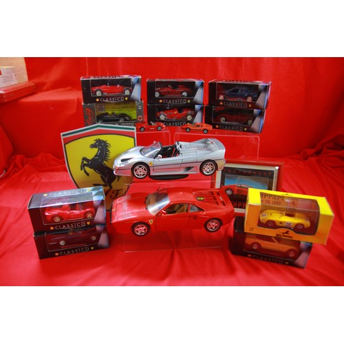 326 - A selection of Ferrari cars, many boxed, including Classico selection