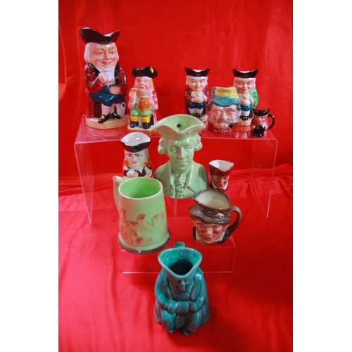 52 - An assortment of Toby jugs