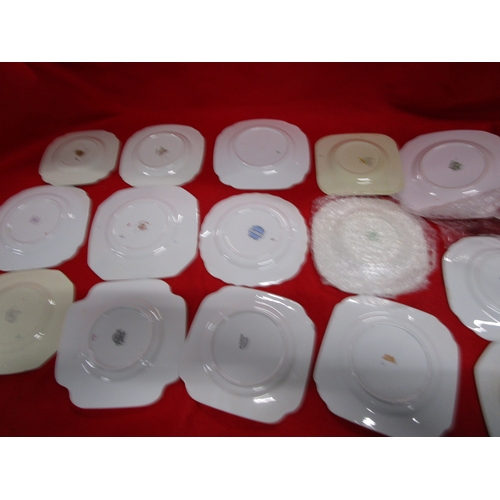 130 - Square or round this lot has it all .Over 42 side or Sandwich or cake plates by various manufacturer... 