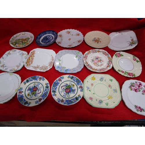 130 - Square or round this lot has it all .Over 42 side or Sandwich or cake plates by various manufacturer... 