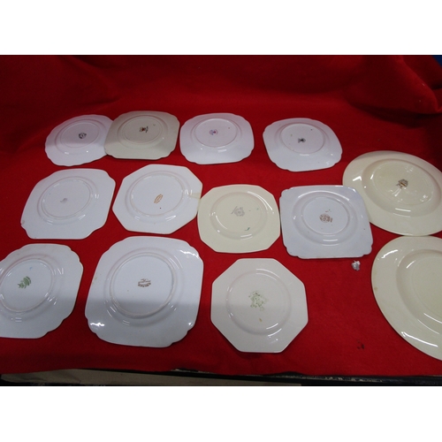 130 - Square or round this lot has it all .Over 42 side or Sandwich or cake plates by various manufacturer... 