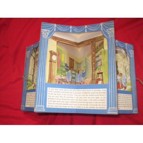 15 - Goldilocks and the three bears 1940s folding peepshow box with illustrations by Patricia Turner.
Boo... 