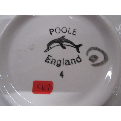 106 - A Fantastic Poole Pottery 1960s Delphis plate painted by carol Cutler.
Deep blues and purples so evo... 