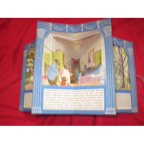 15 - Goldilocks and the three bears 1940s folding peepshow box with illustrations by Patricia Turner.
Boo... 