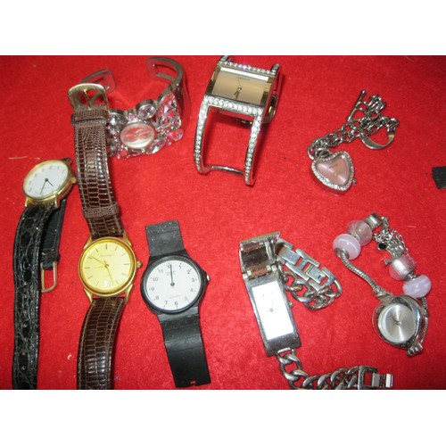 383 - An assortment of gentleman's and lady's watches including several by Morgan - require batteries