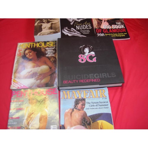 291 - A selection of adult magazines and books to include Taschen    1000 nudes from the 19th and 20th cen... 