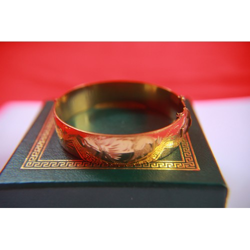 Excalibur rolled clearance gold bangle