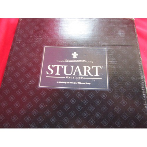 91 - stuart Crystal Photo frame in original box