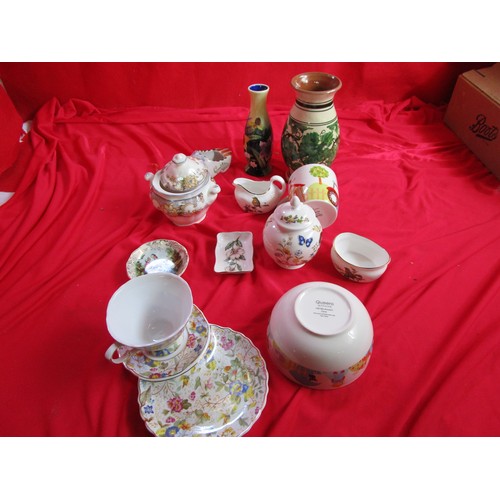 101 - An assortment of china and porcelain including Queen's, Aynsley and others