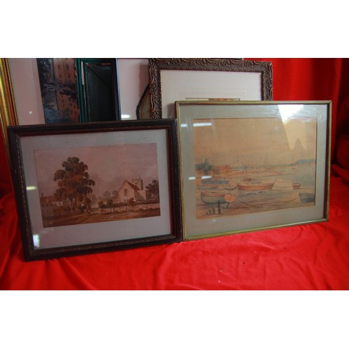 17 - An assortment of framed prints and originals