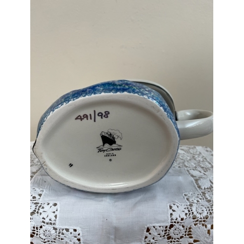 Tony Carter 1998 Titanic Teapot. Unlike the ship it was named
