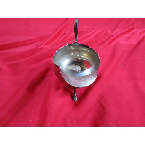 235 - A sterling silver Victorian creamer hallmarked Chester 1898 and made by George Nathan & Ridley Hayes... 