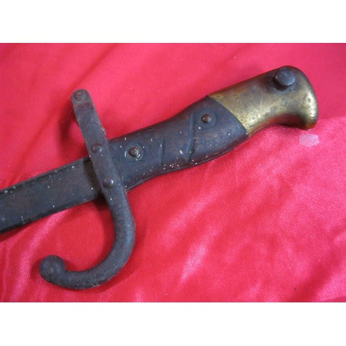 192 - An 1874 pattern French Graz bayonet without scabbard