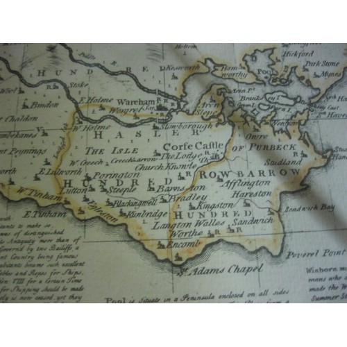 206 - A framed and glazed Eldridge Pope & Co Brewery Map of the County of Dorset