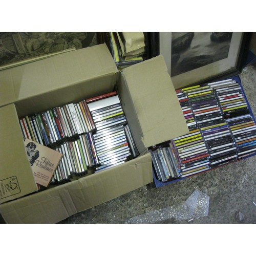197 - Two large boxes of music CDs of various genres including modern