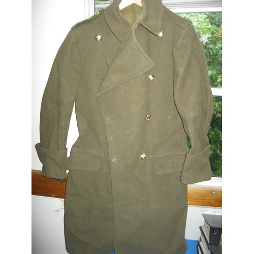 186 - A military greatcoat in good condition