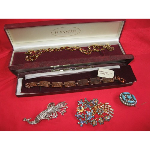 170A - An assortment of top quality costume jewellery including Sunrise Copper Bracelet