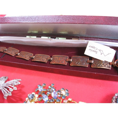 170A - An assortment of top quality costume jewellery including Sunrise Copper Bracelet