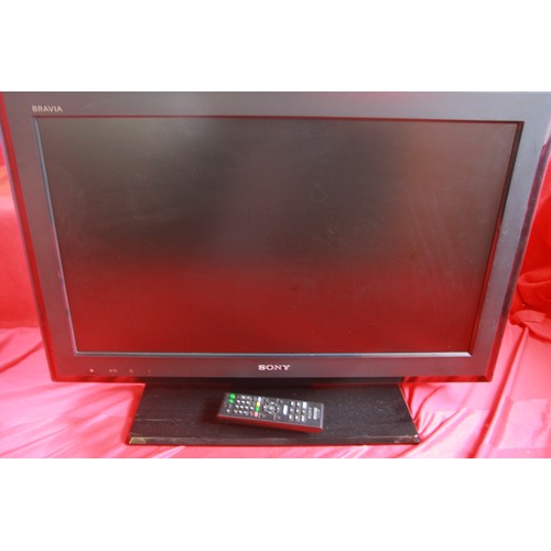 201 - A Sony TV set with remote control