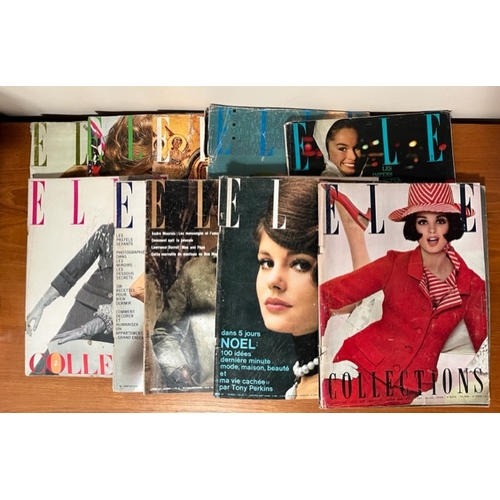 217 - Ten Vintage 1960's French Elle Magazines