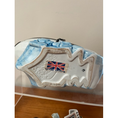 224 - Three Collectors Teapots A/F.  Includes a rare Swineside Tea Lady Pot.  Sadly missing its lid