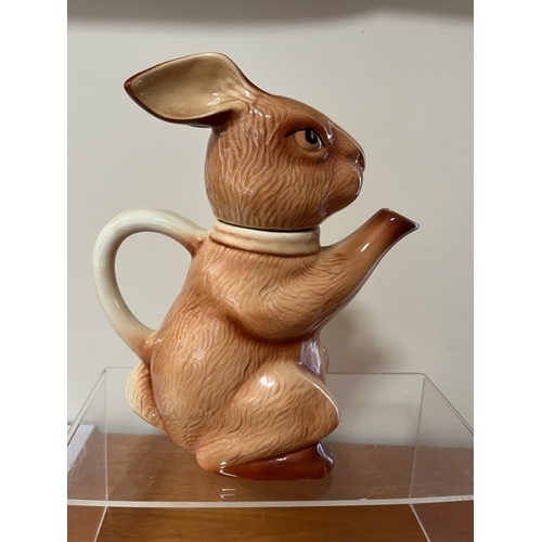 225 - Wood of Burslem Rabbit Teapot.  No damage