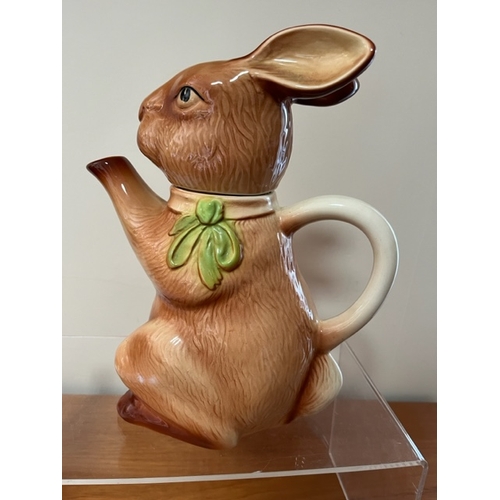 225 - Wood of Burslem Rabbit Teapot.  No damage