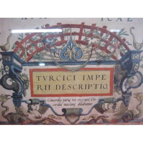 242 - Framed and glazed antique map print