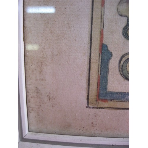 242 - Framed and glazed antique map print