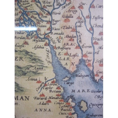 242 - Framed and glazed antique map print