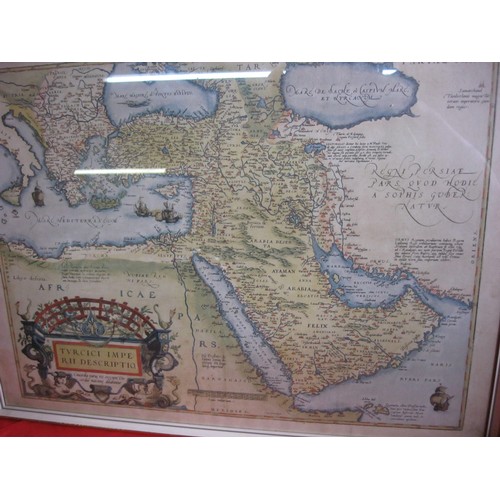 242 - Framed and glazed antique map print