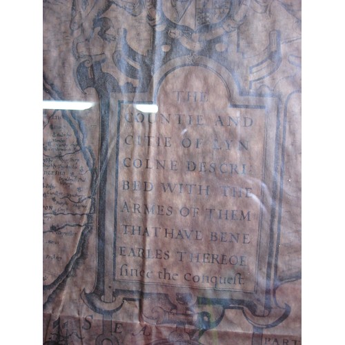 243 - An antique map of 